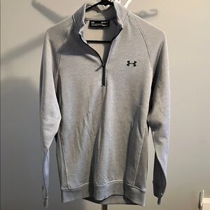 Under Armour Light Gray Half-Zip Top